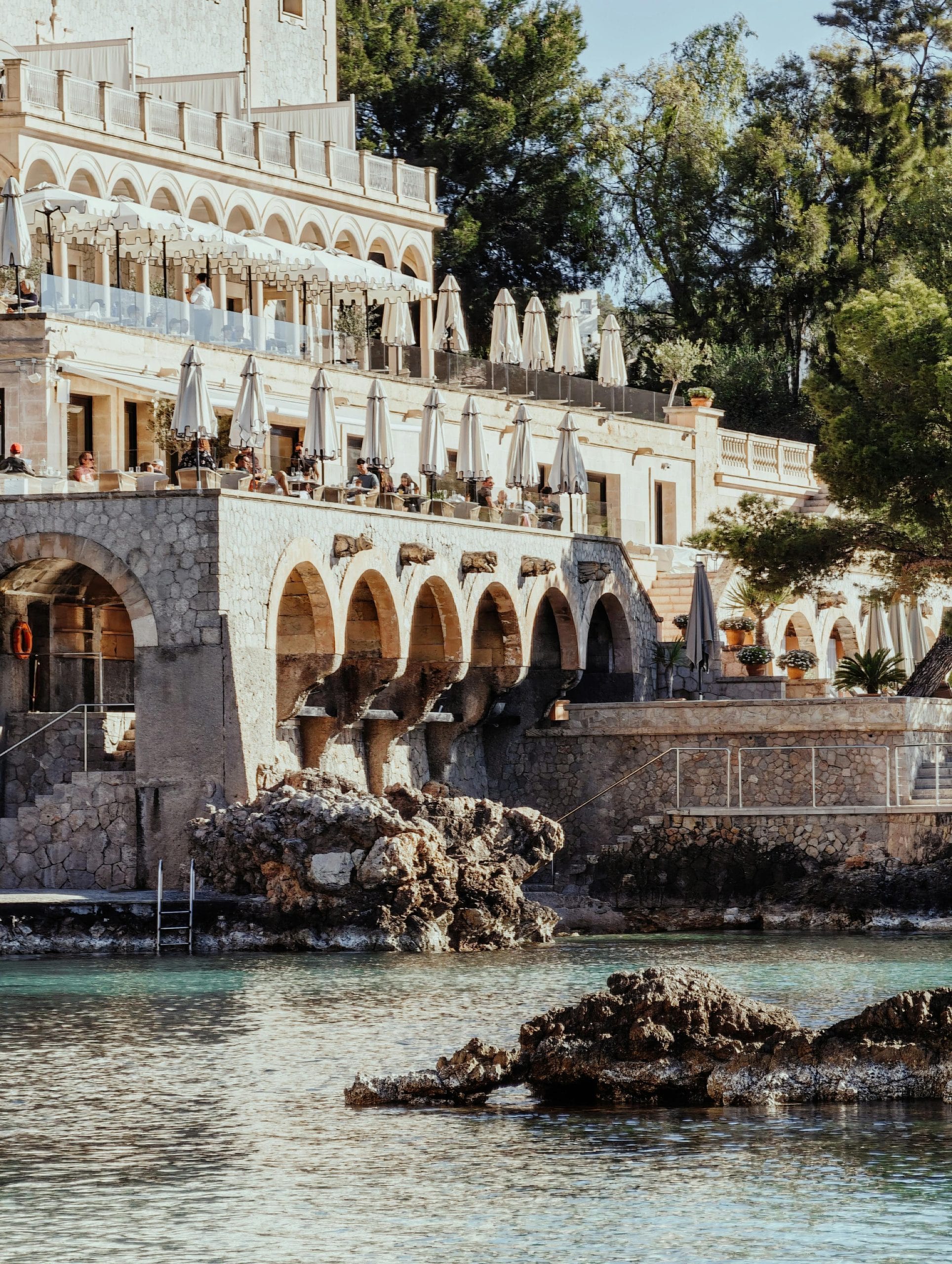 A serene coastal landscape perfect for luxury Mediterranean spring travel.
