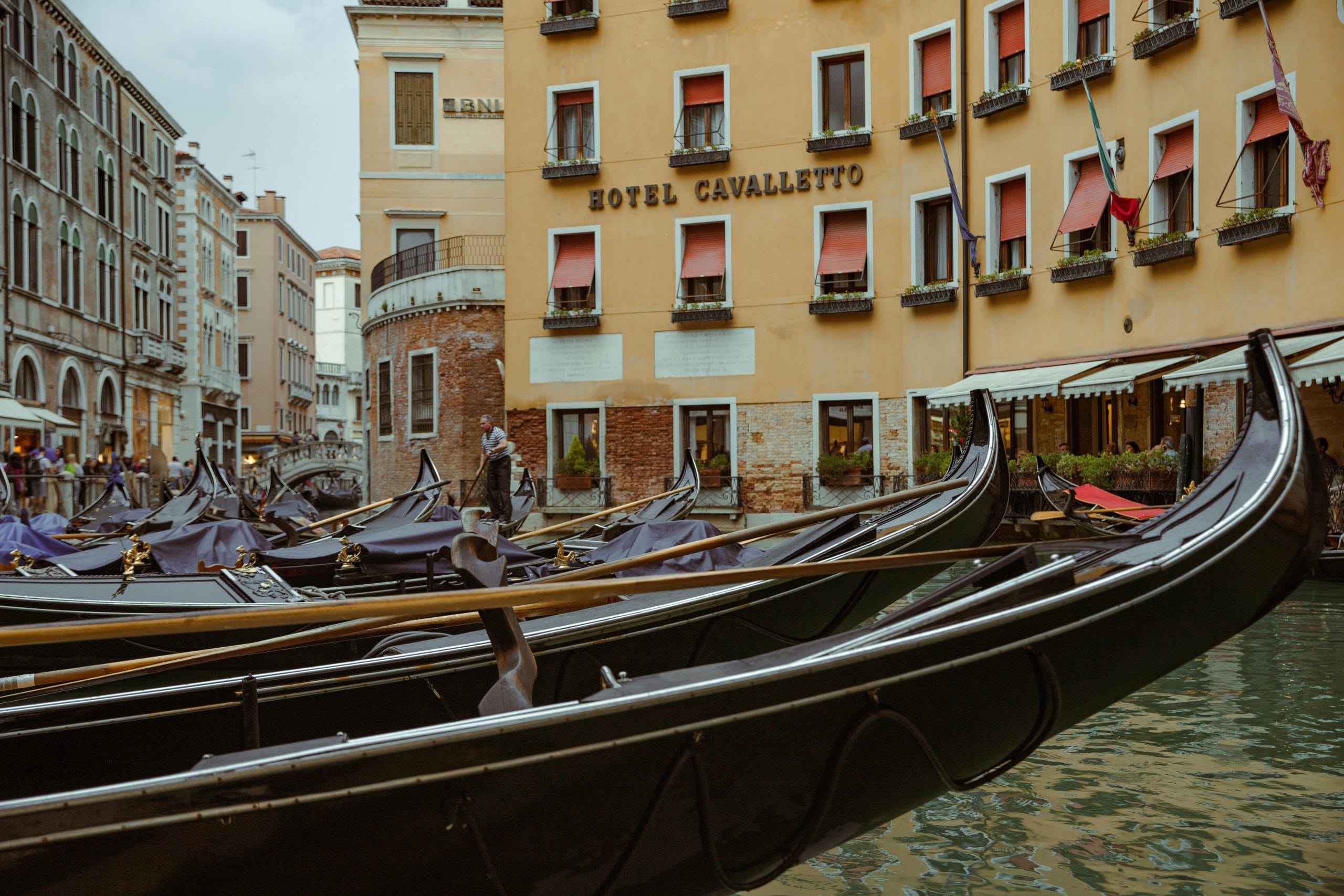 A luxurious balcony view of the Grand Canal showcasing Venice canal-view luxury hotels