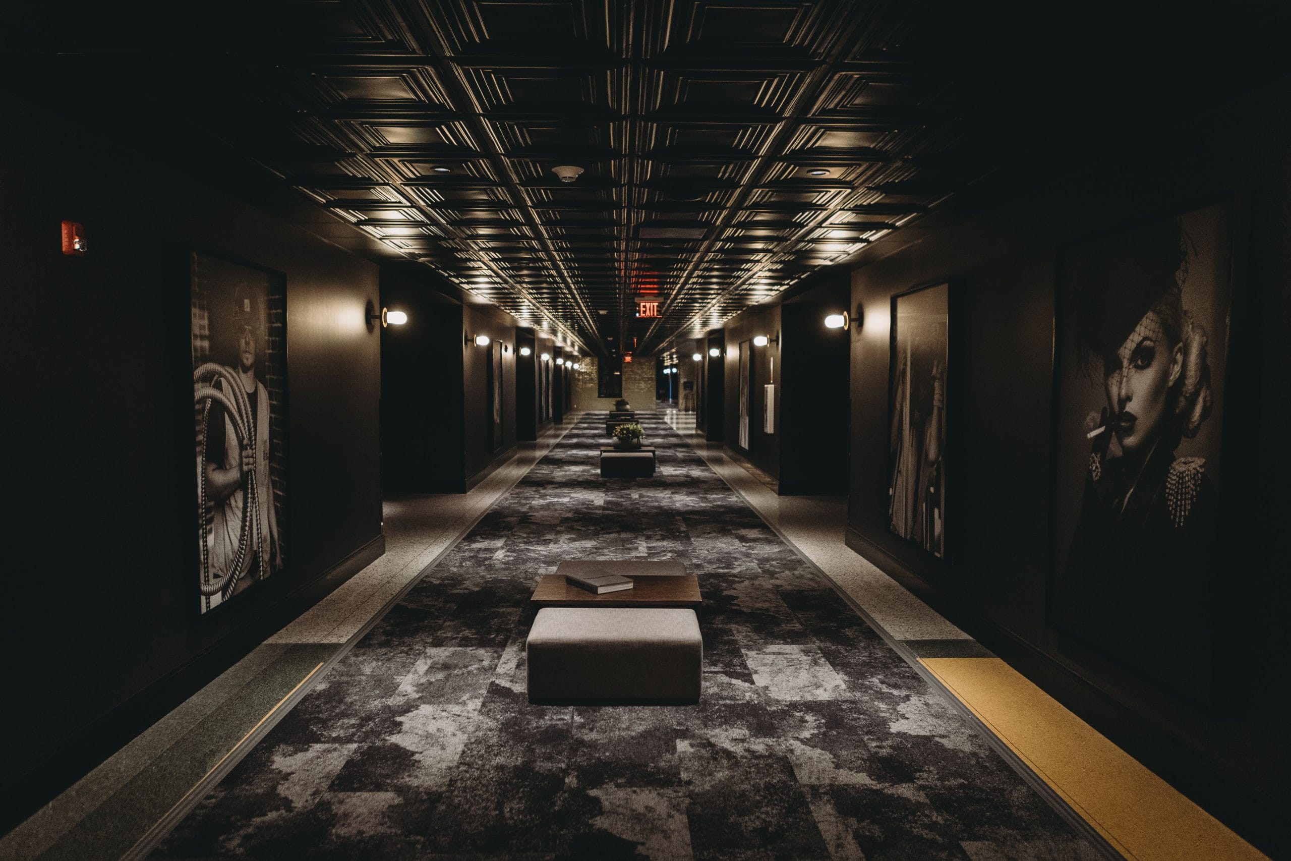 Interior of luxury art-centric boutique hotels with refined design