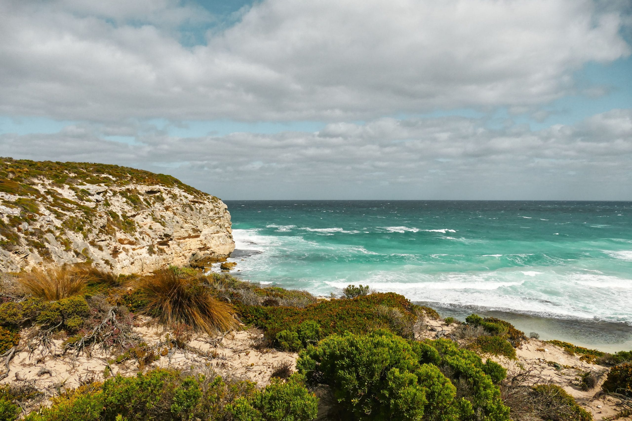 A scenic view of the coast representing the best areas to stay in Kangaroo Island