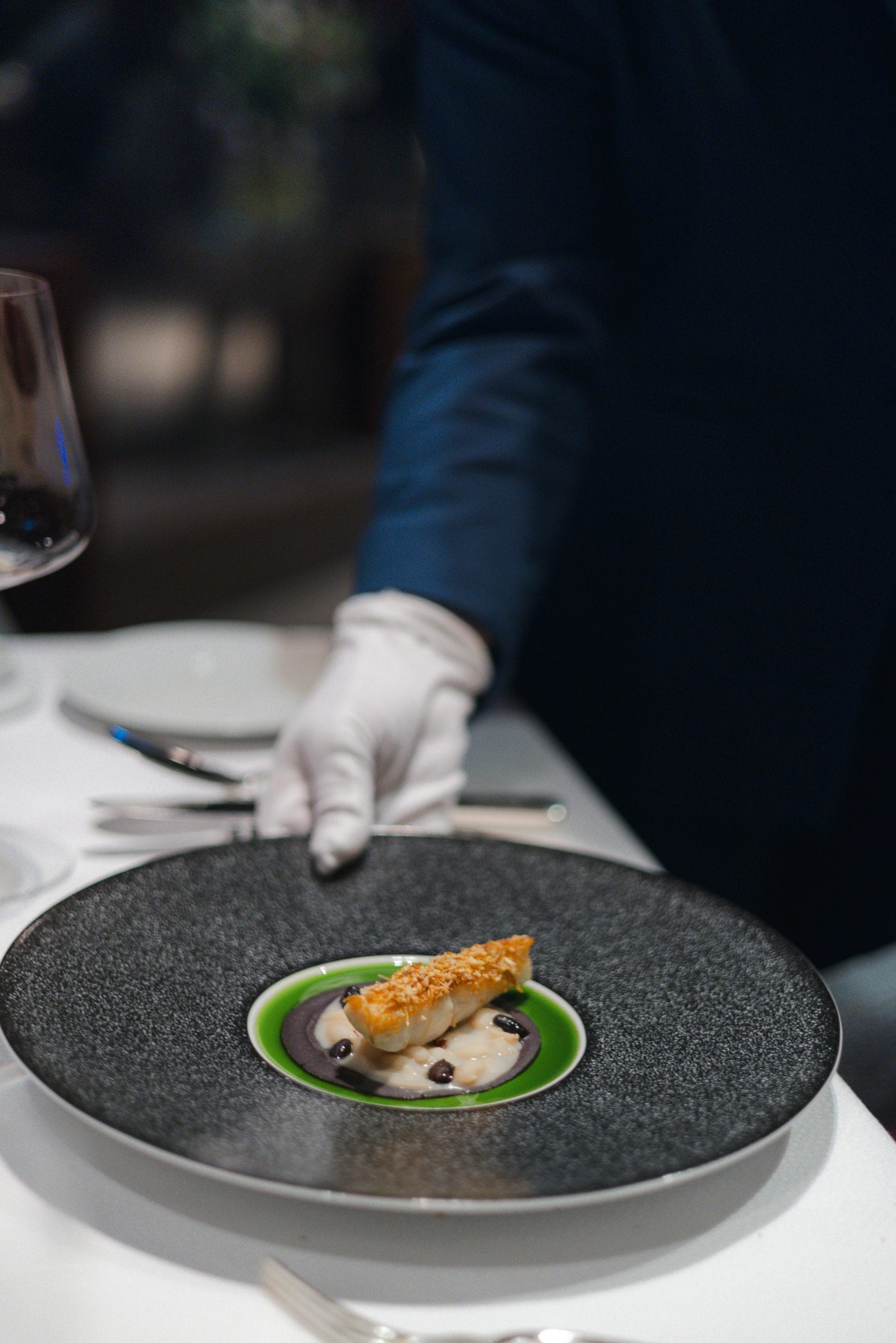 An elegant courtyard at one of the finest luxury hotels with Michelin dining