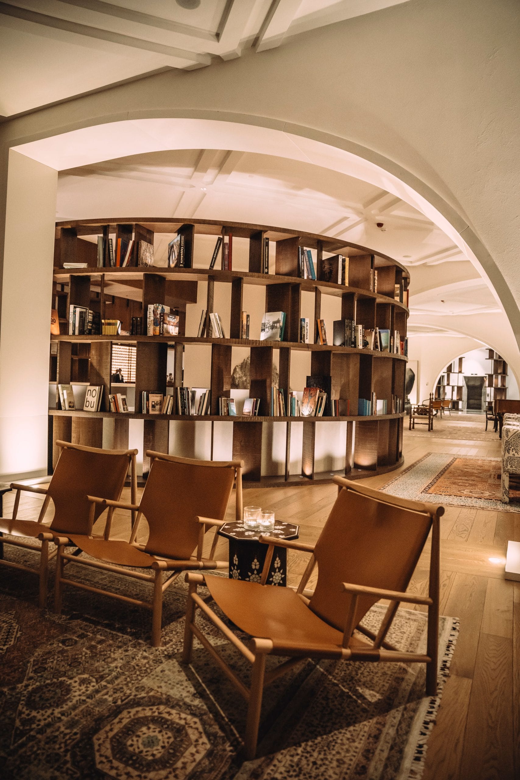 The refined interior of luxury literary hotels
