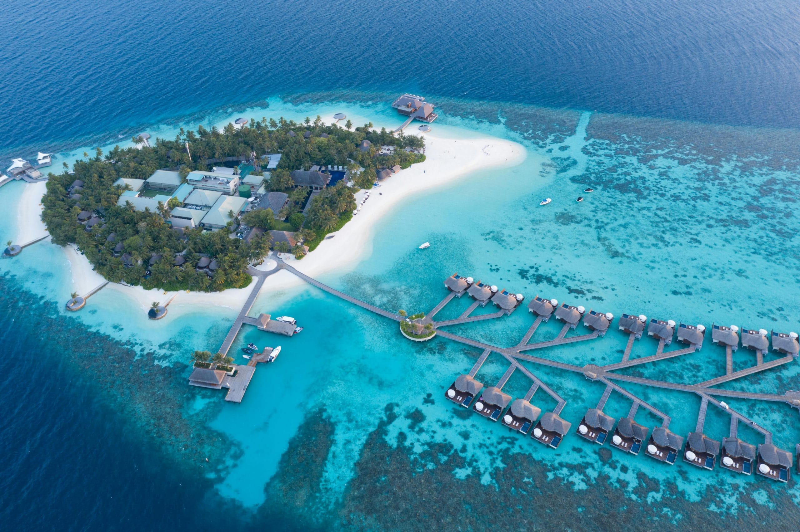 A refined view of luxury overwater bungalows Maldives