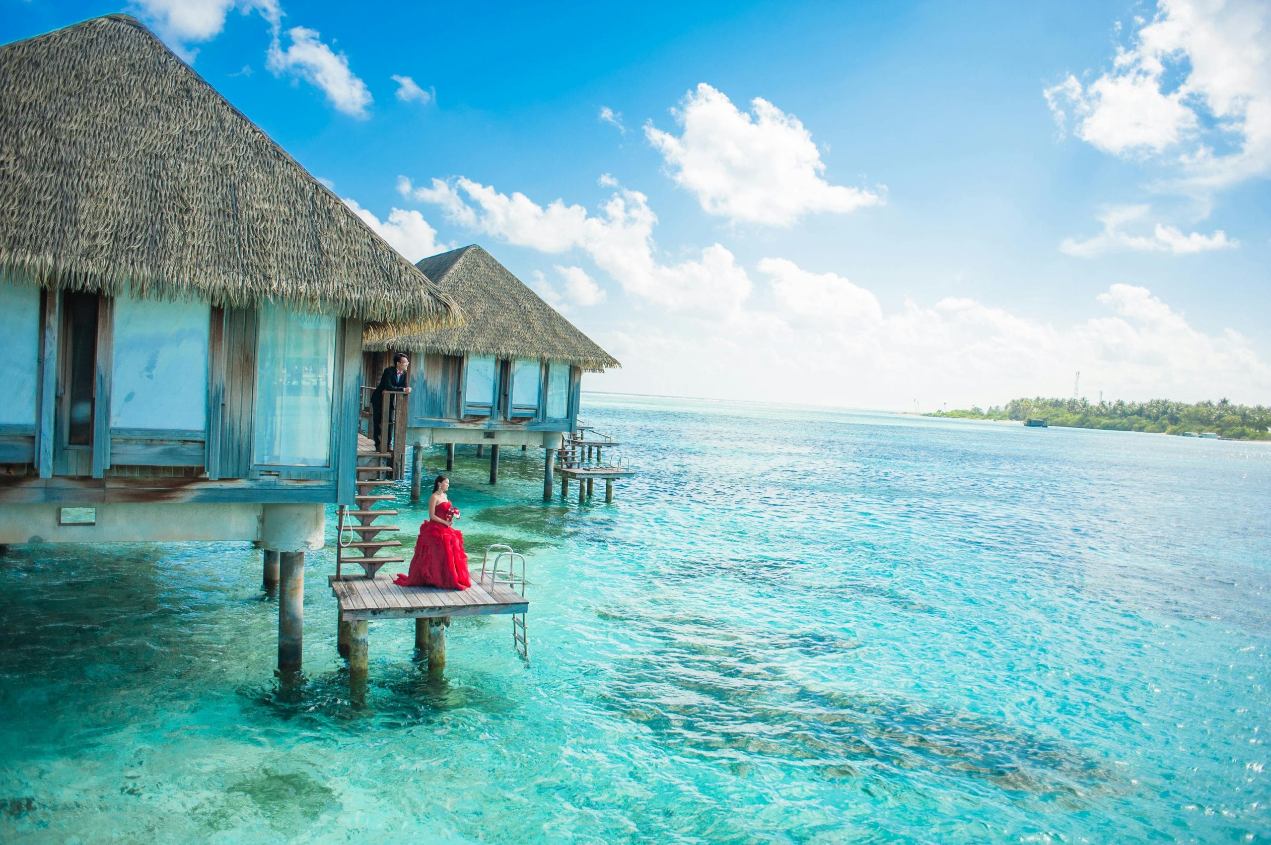 A serene architectural setting representing quiet luxury honeymoon destinations