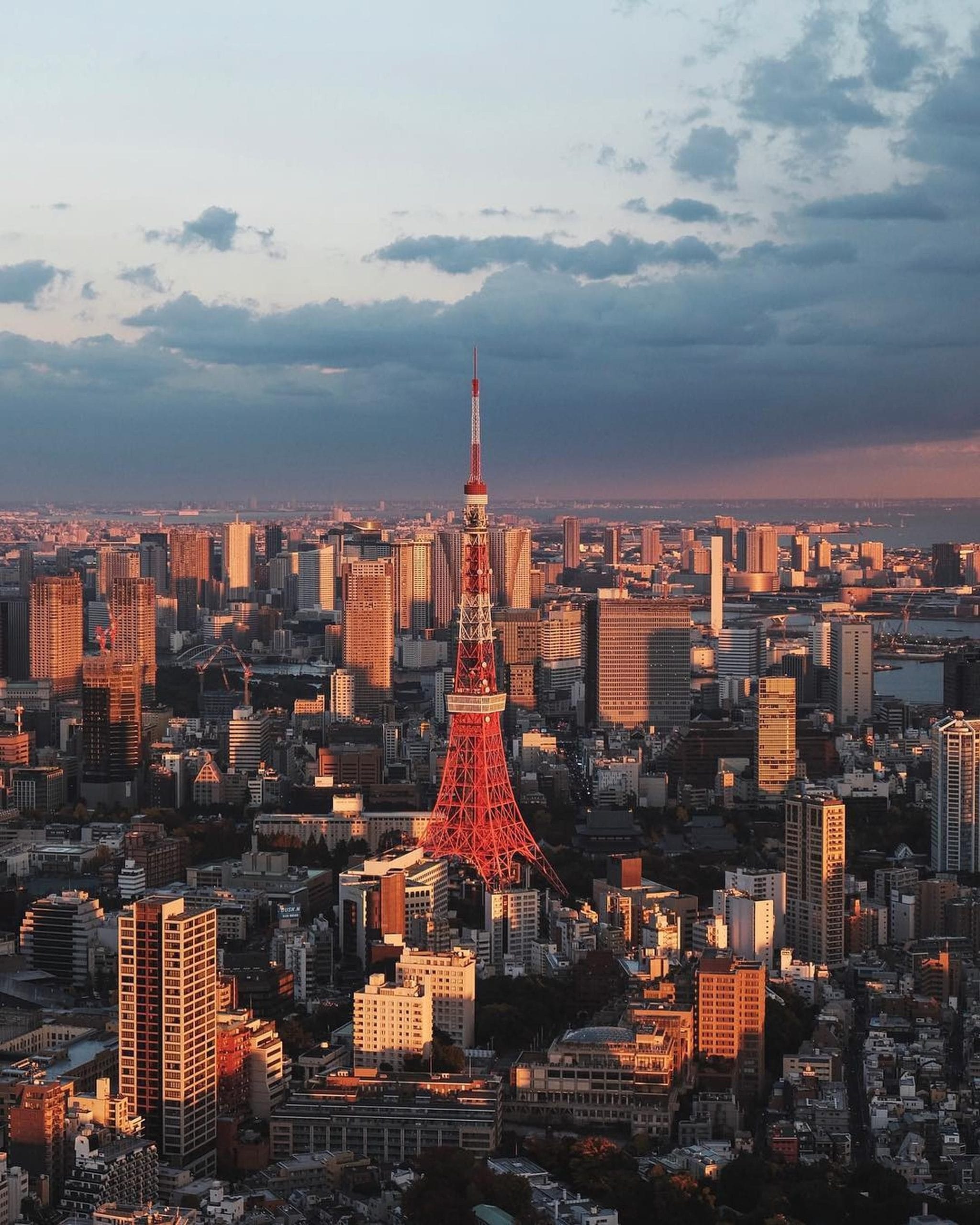 A stunning view from one of the Tokyo luxury hotels Mount Fuji views offer at sunrise