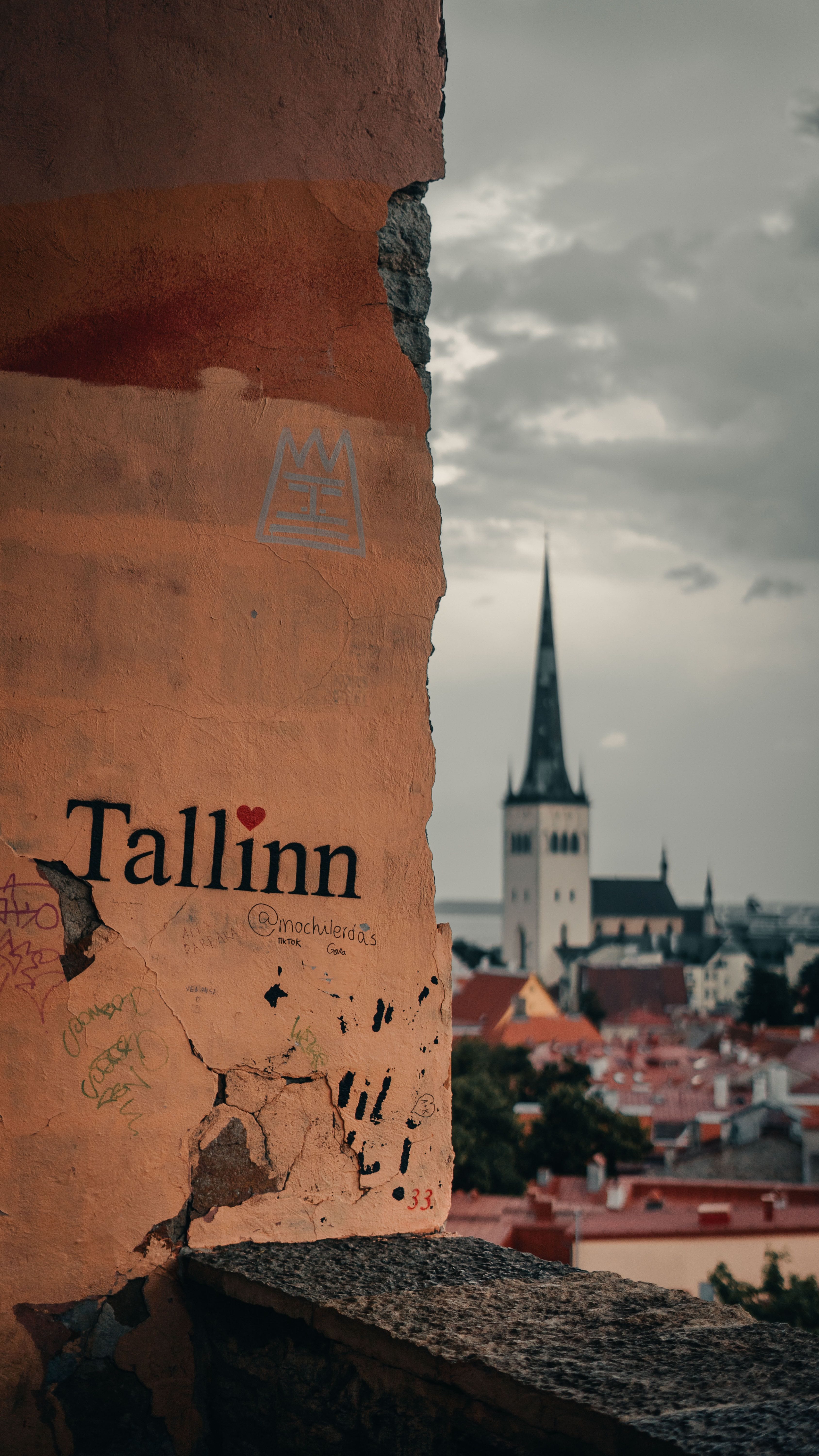 A scenic view of historic Tallinn boutique stays and the old town skyline