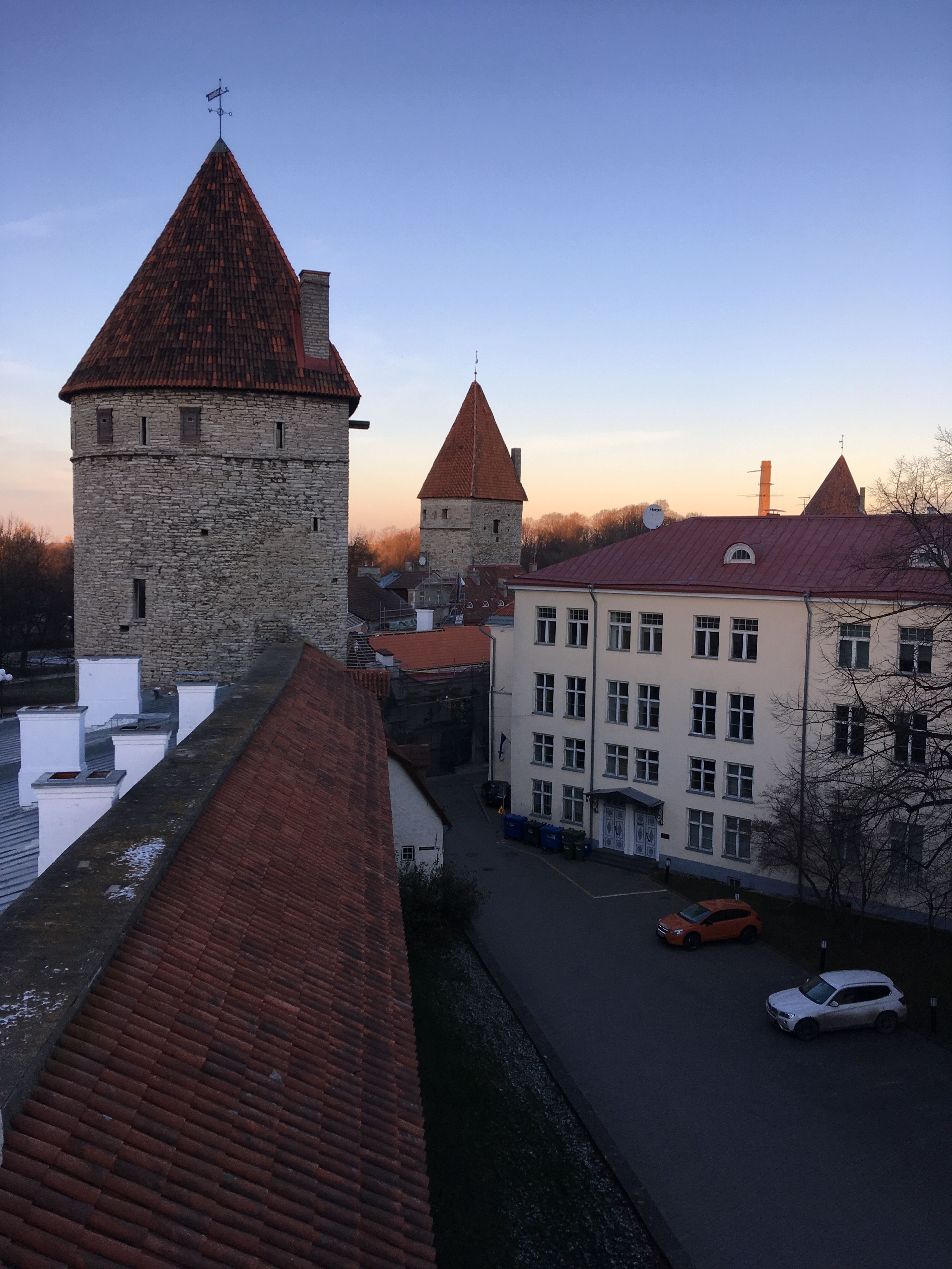 A scenic view of historic Tallinn boutique stays and the old town skyline