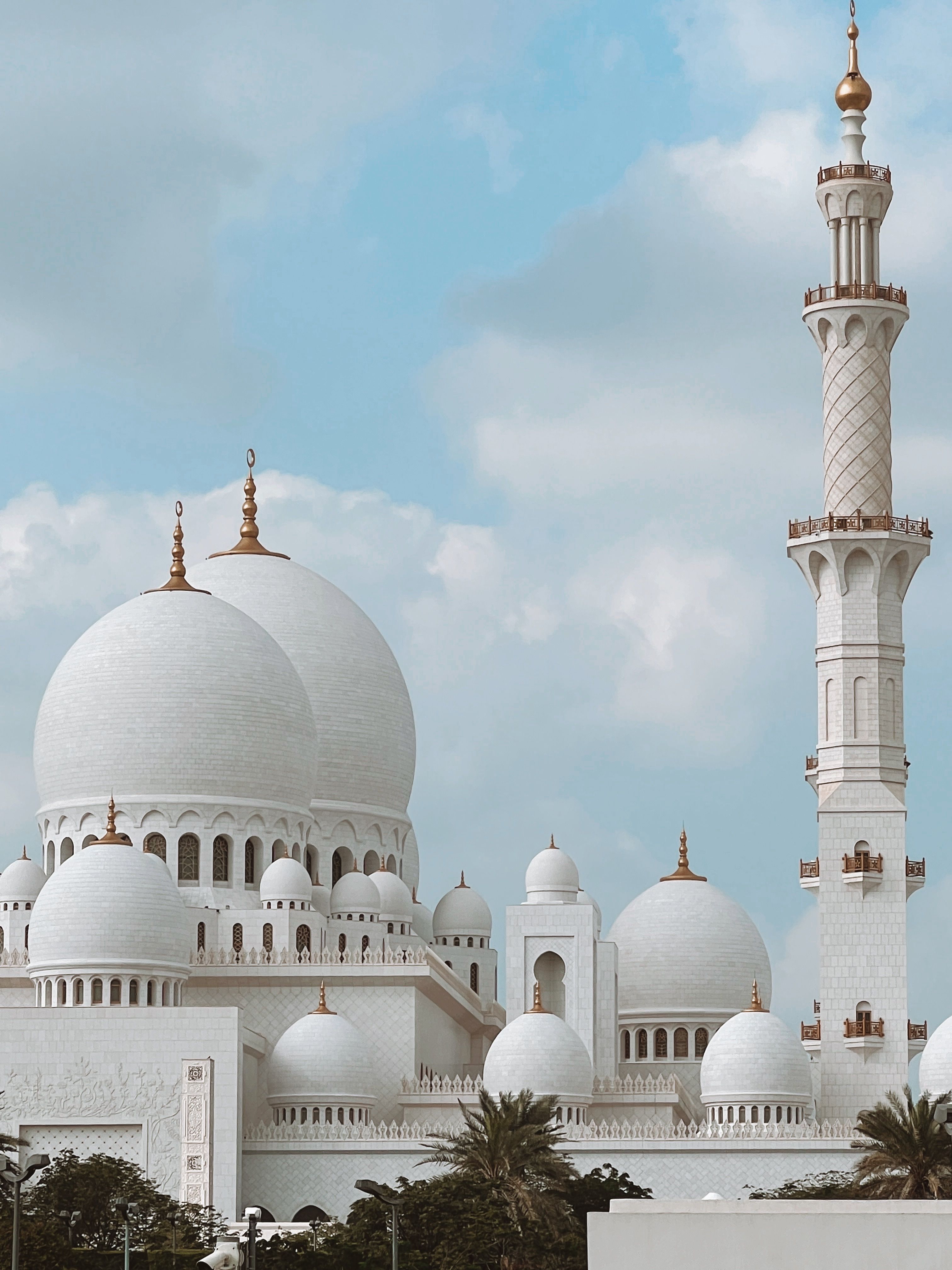 A serene view of luxury resorts in Abu Dhabi