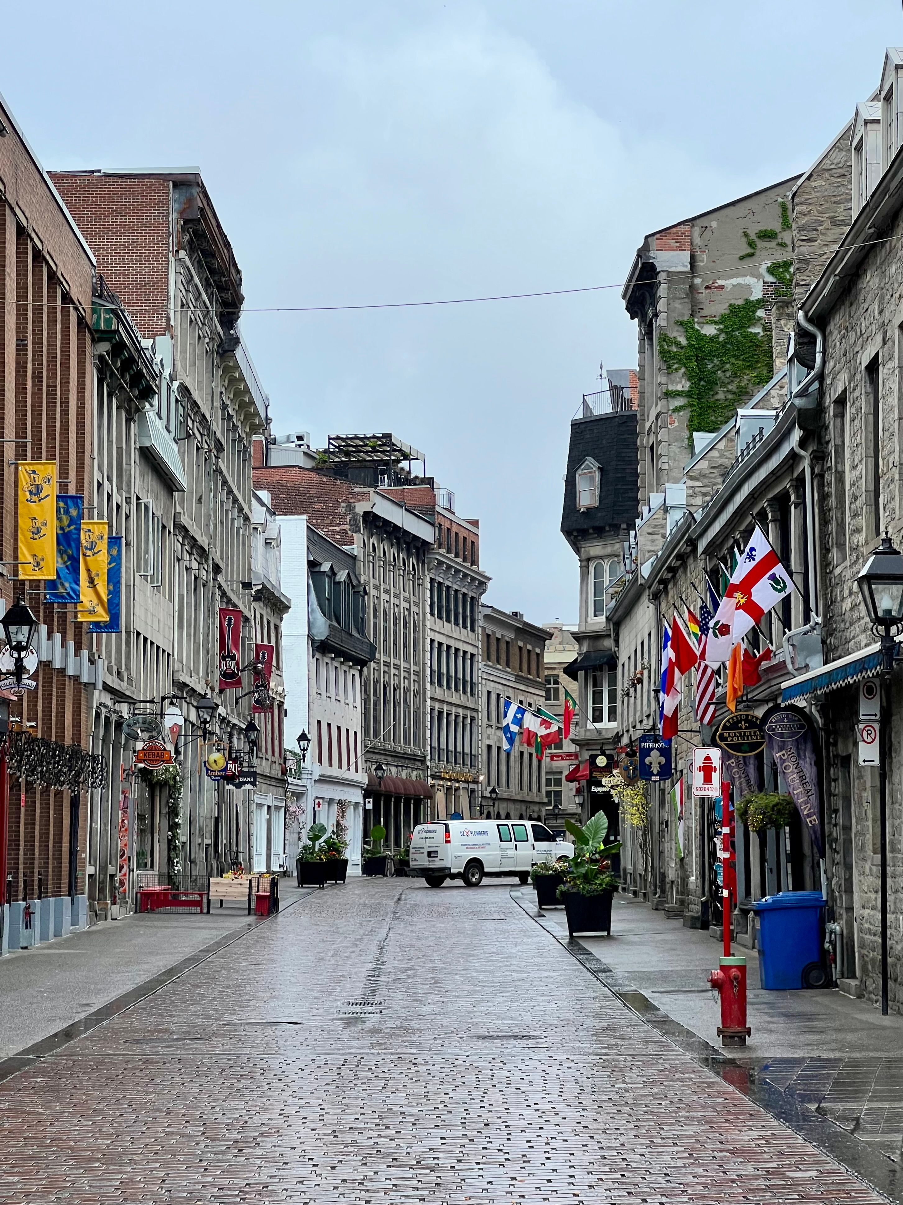 Atmospheric street view for Quebec City boutique stay inspiration