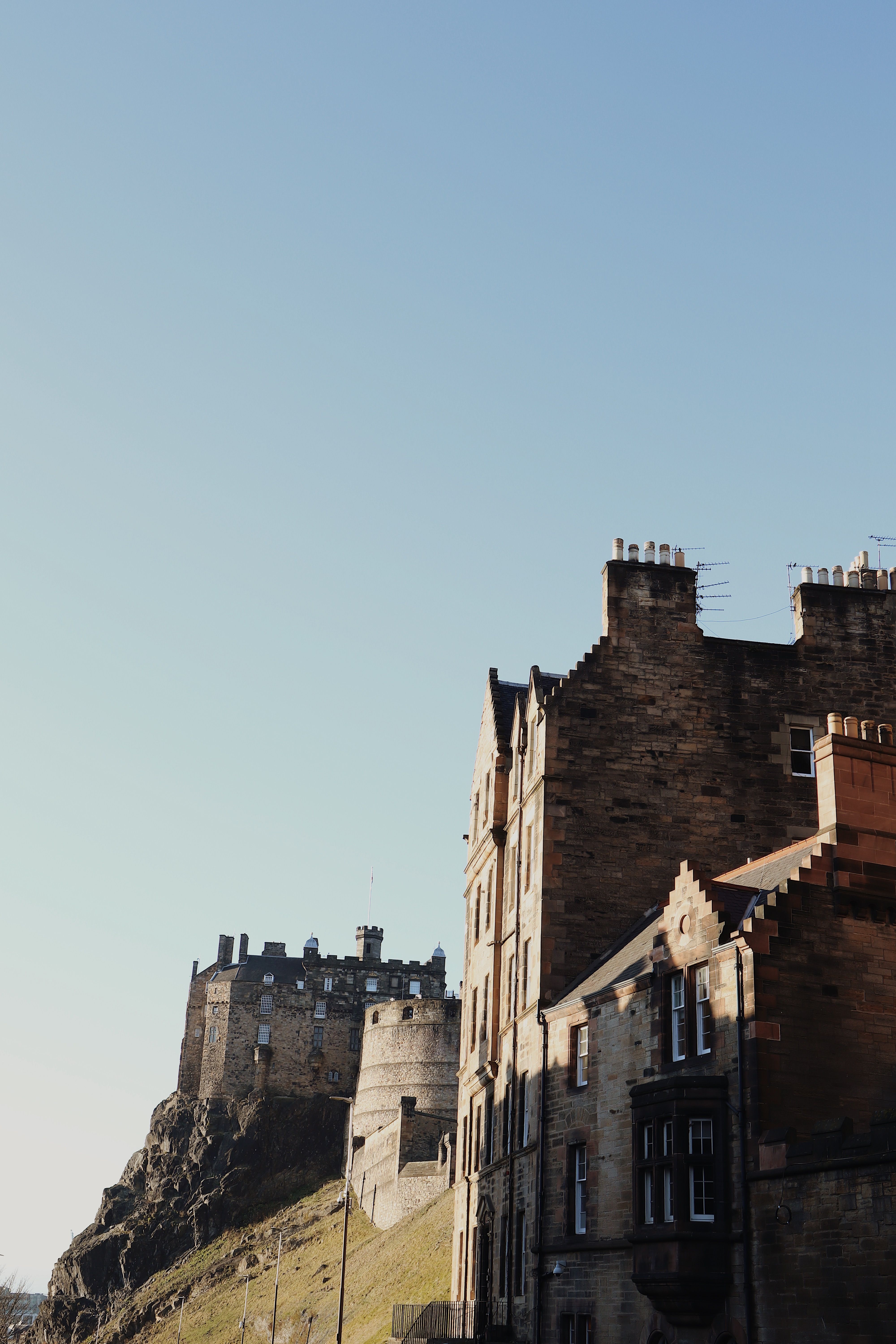 A cinematic view of Edinburgh Scotland for refined Edinburgh escapes