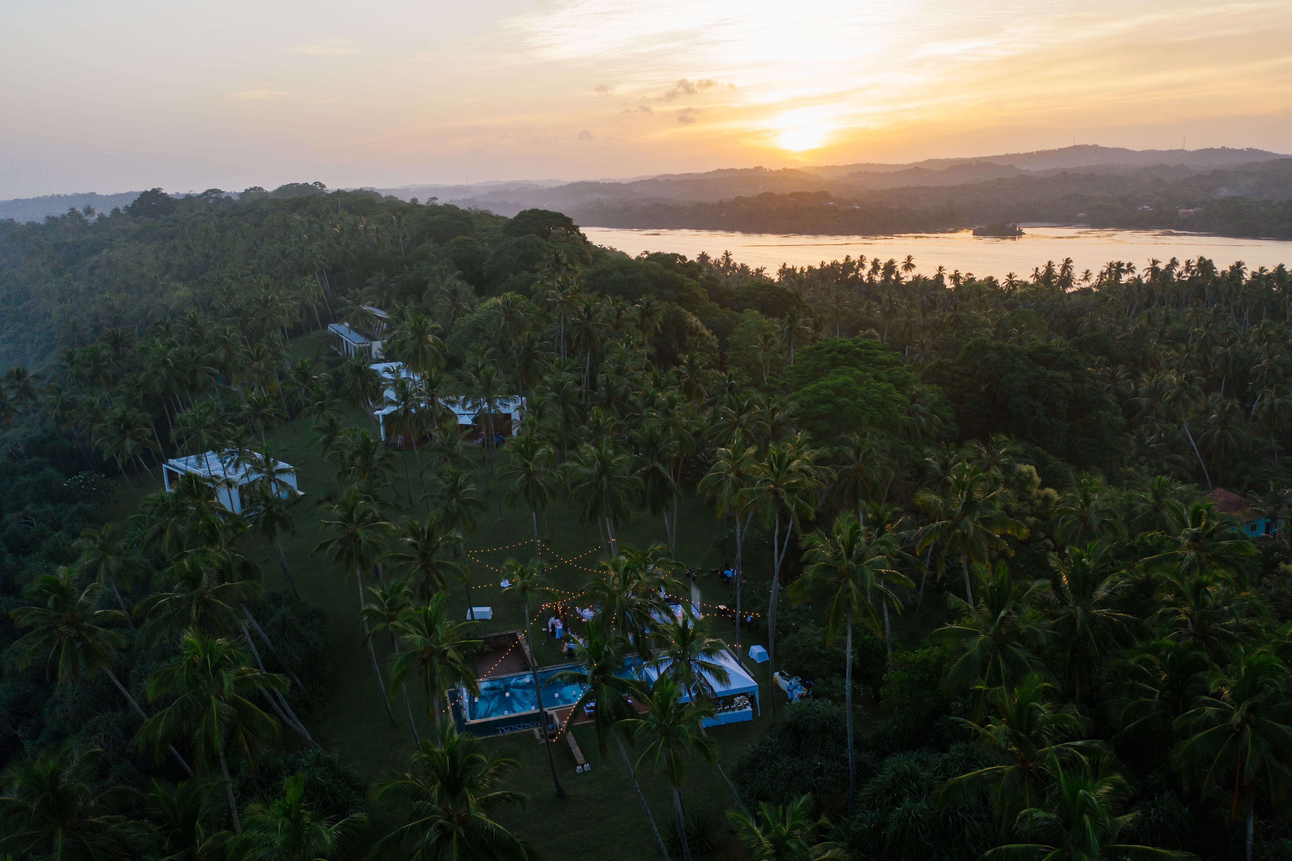 A serene view from one of the Sri Lankan highlands luxury retreats