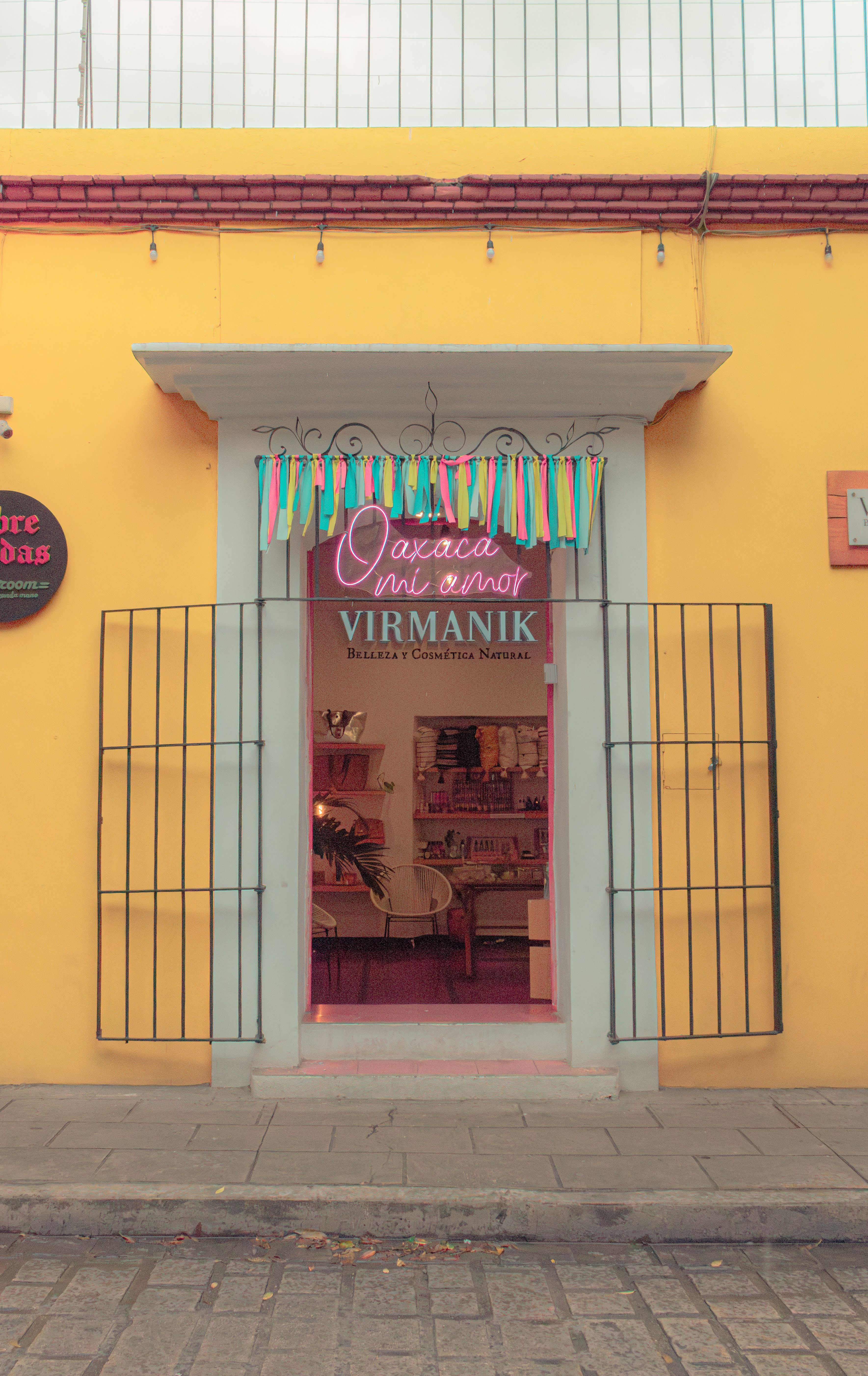 A refined courtyard in one of the artistic Oaxaca boutique stays