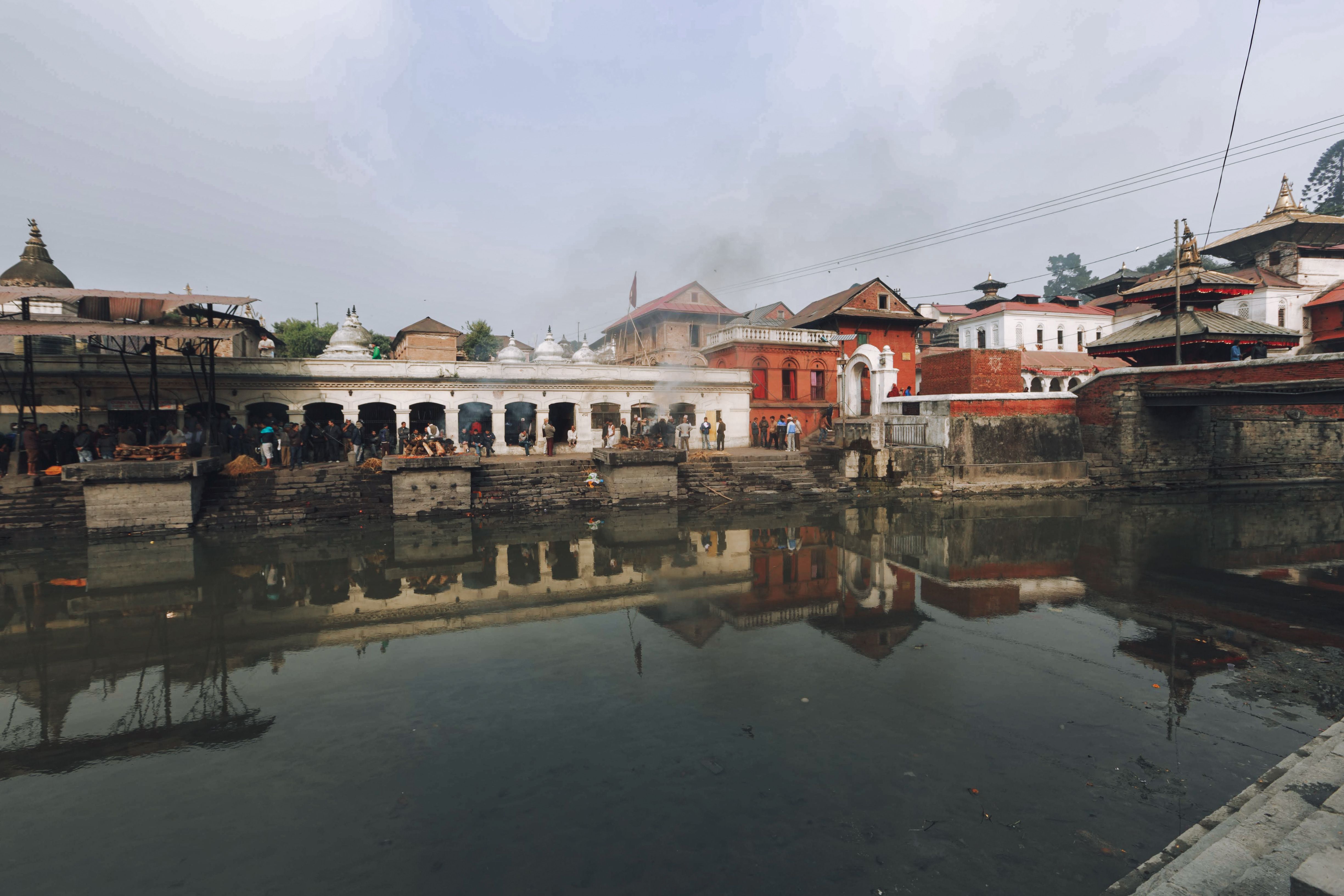 Atmospheric spiritual Kathmandu luxury travel experience in a heritage courtyard