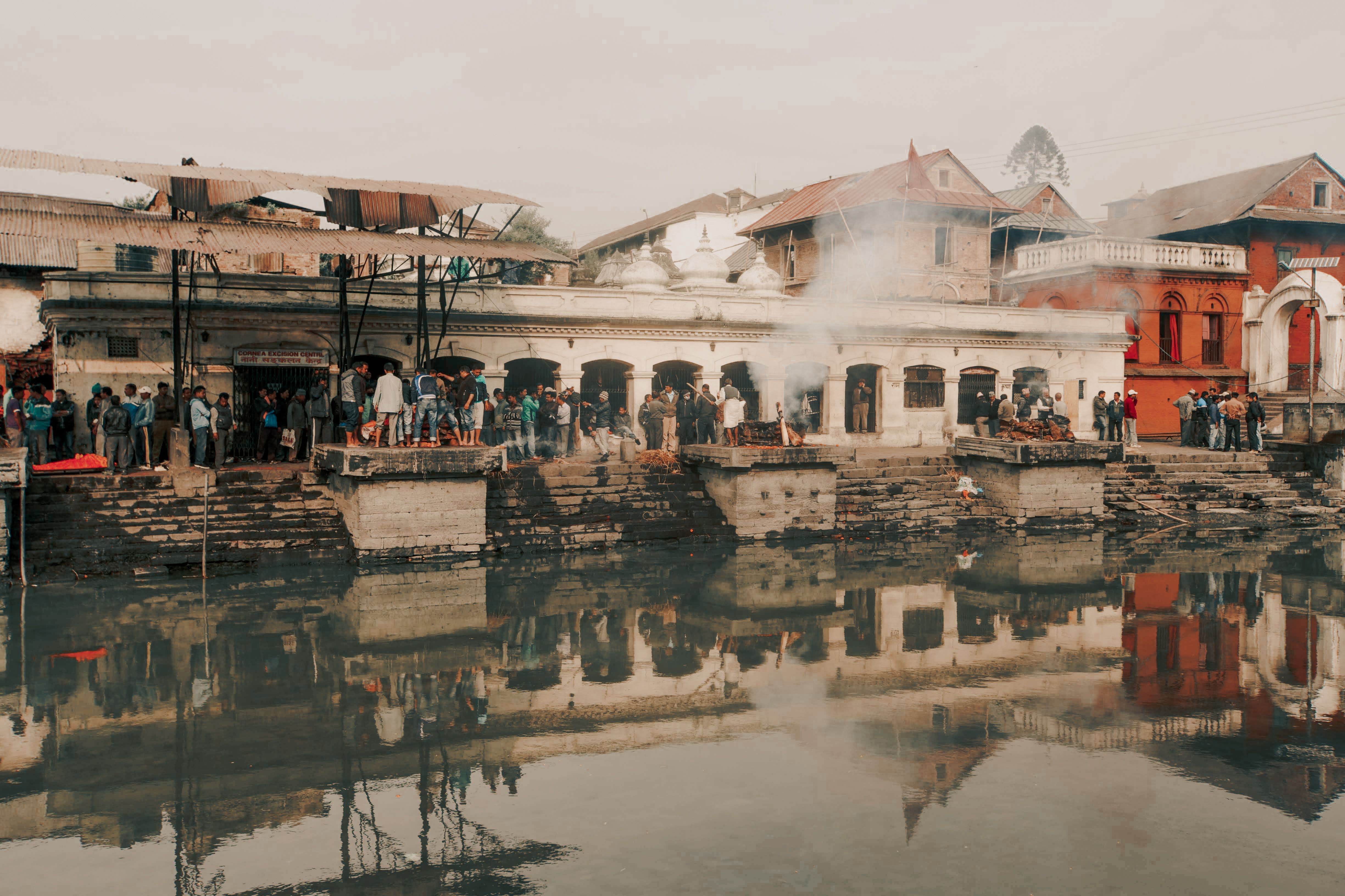 Atmospheric spiritual Kathmandu luxury travel experience in a heritage courtyard