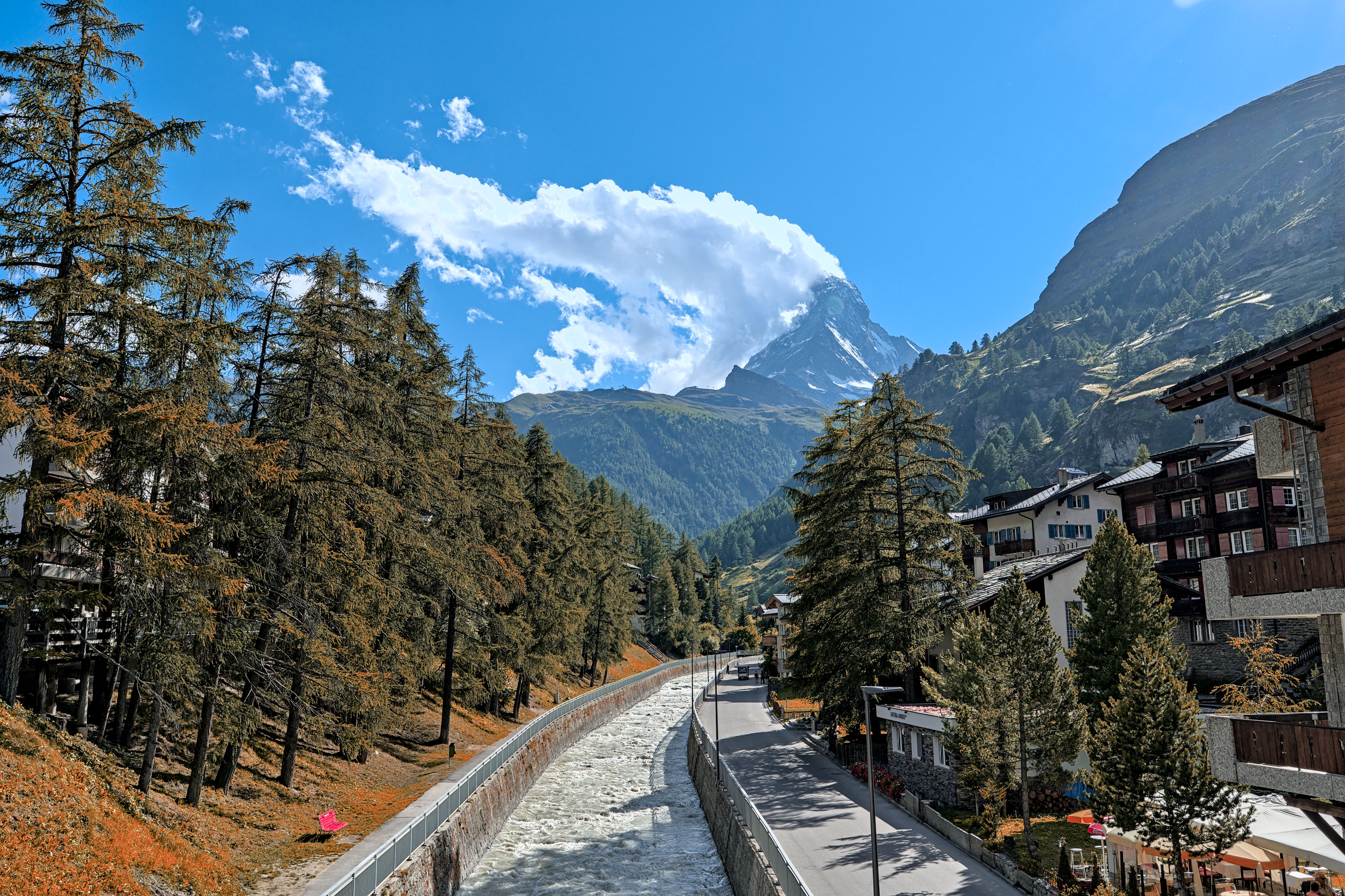 A serene view of the Matterhorn illustrating Zermatt luxury travel