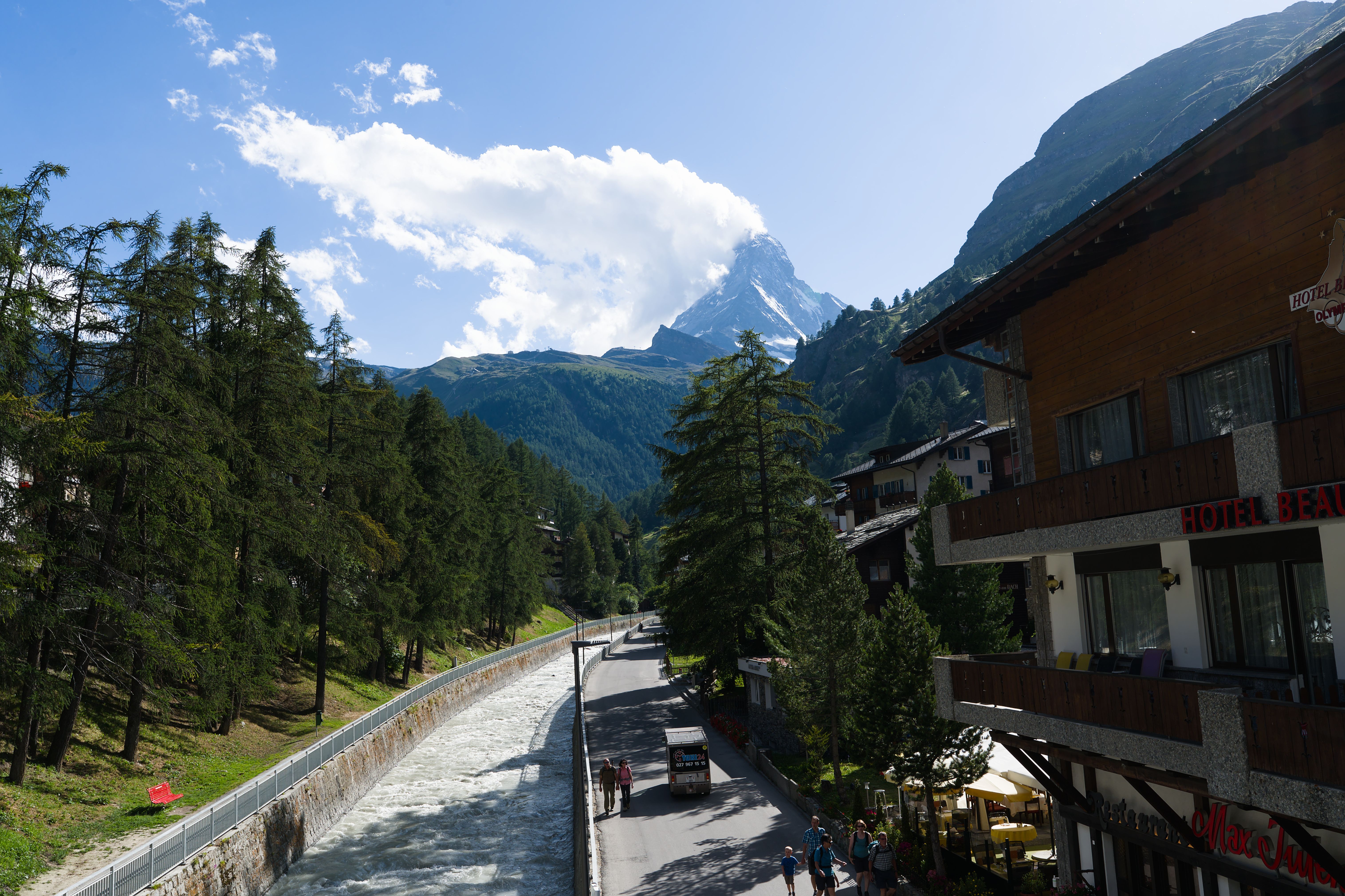 A serene view of the Matterhorn illustrating Zermatt luxury travel