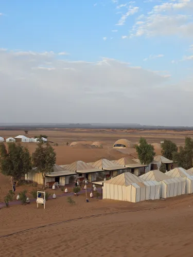 An elegant camp setting for luxury Sahara Desert escapes