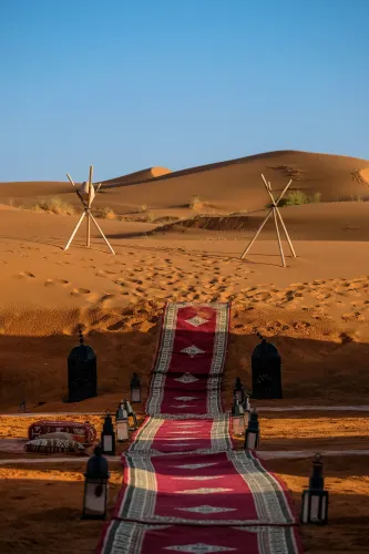 An elegant camp setting for luxury Sahara Desert escapes