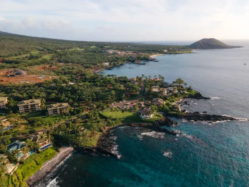 A serene Maui luxury coastal escape during sunset
