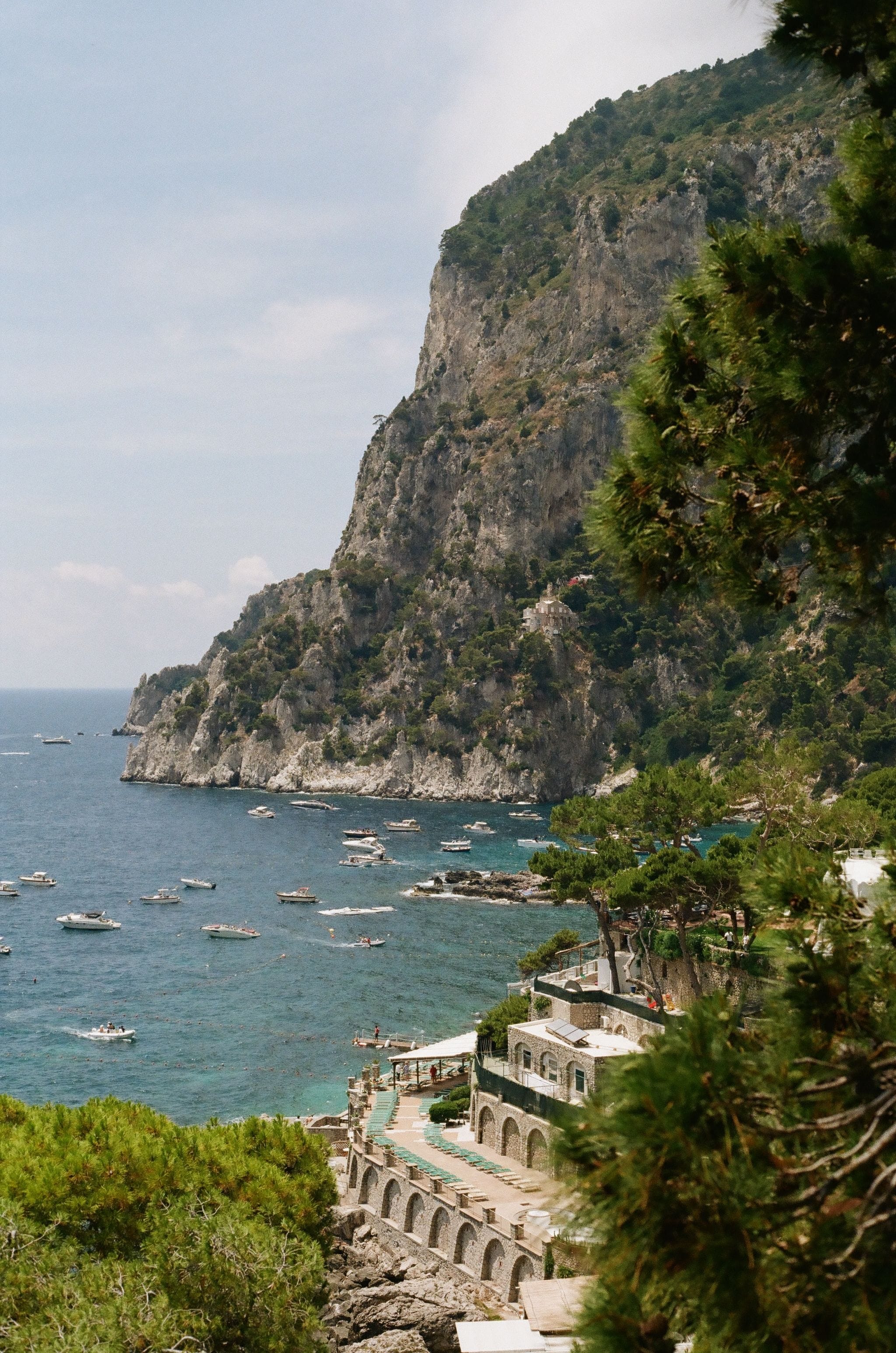 A refined view of the coastline for romantic Capri luxury travel
