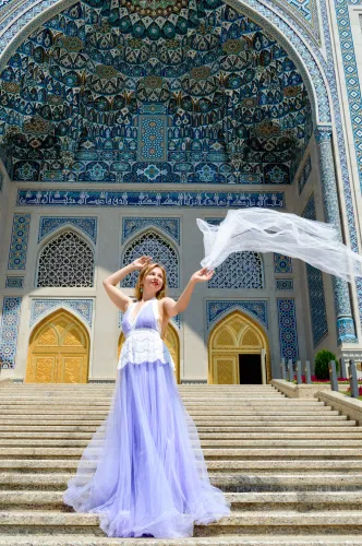 A breathtaking view of Samarkand architecture providing Uzbekistan luxury travel inspiration