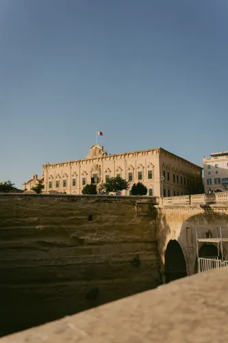 A romantic street view in Valletta highlighting the charm of Valletta luxury boutique stays